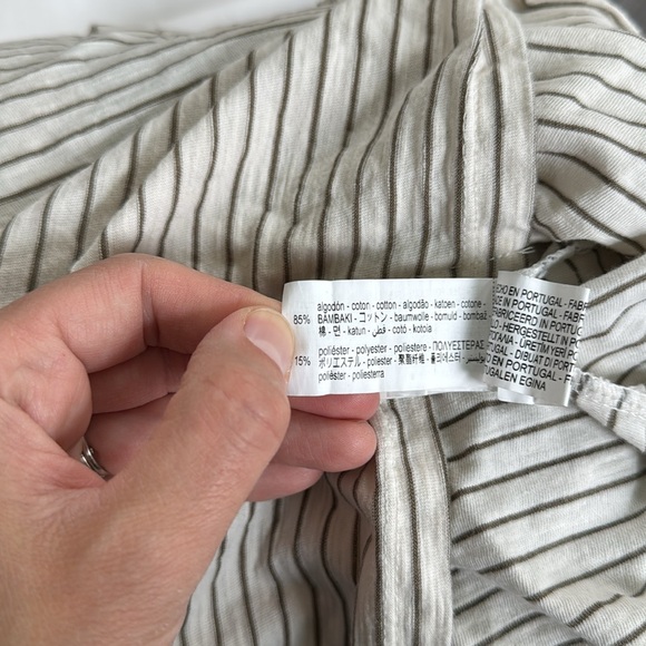 Zara Striped Henley Pocket Tee - Picture 5 of 7